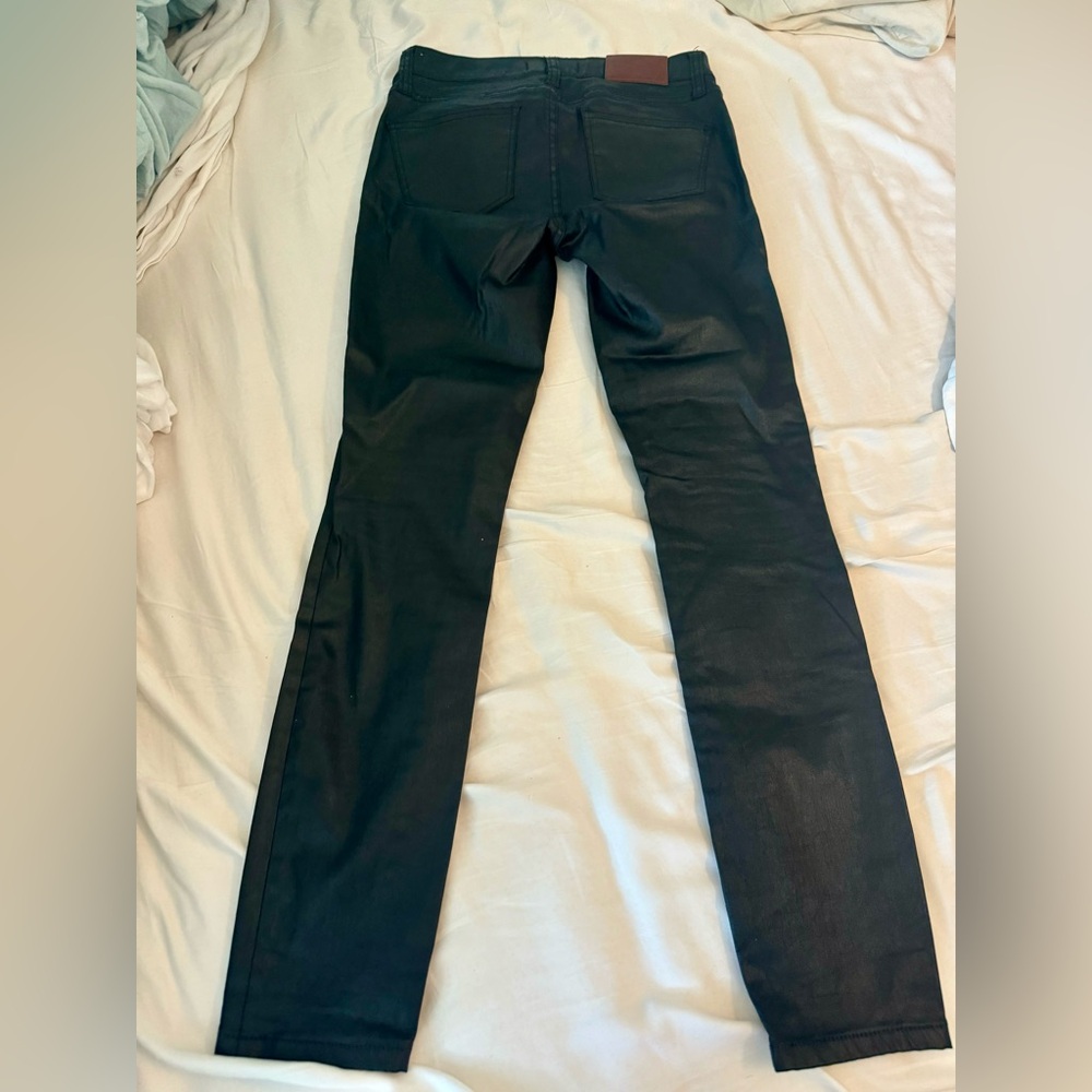 Madewell black wax jeans size 25